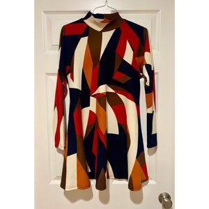 Vintage Mod Colorful Dress